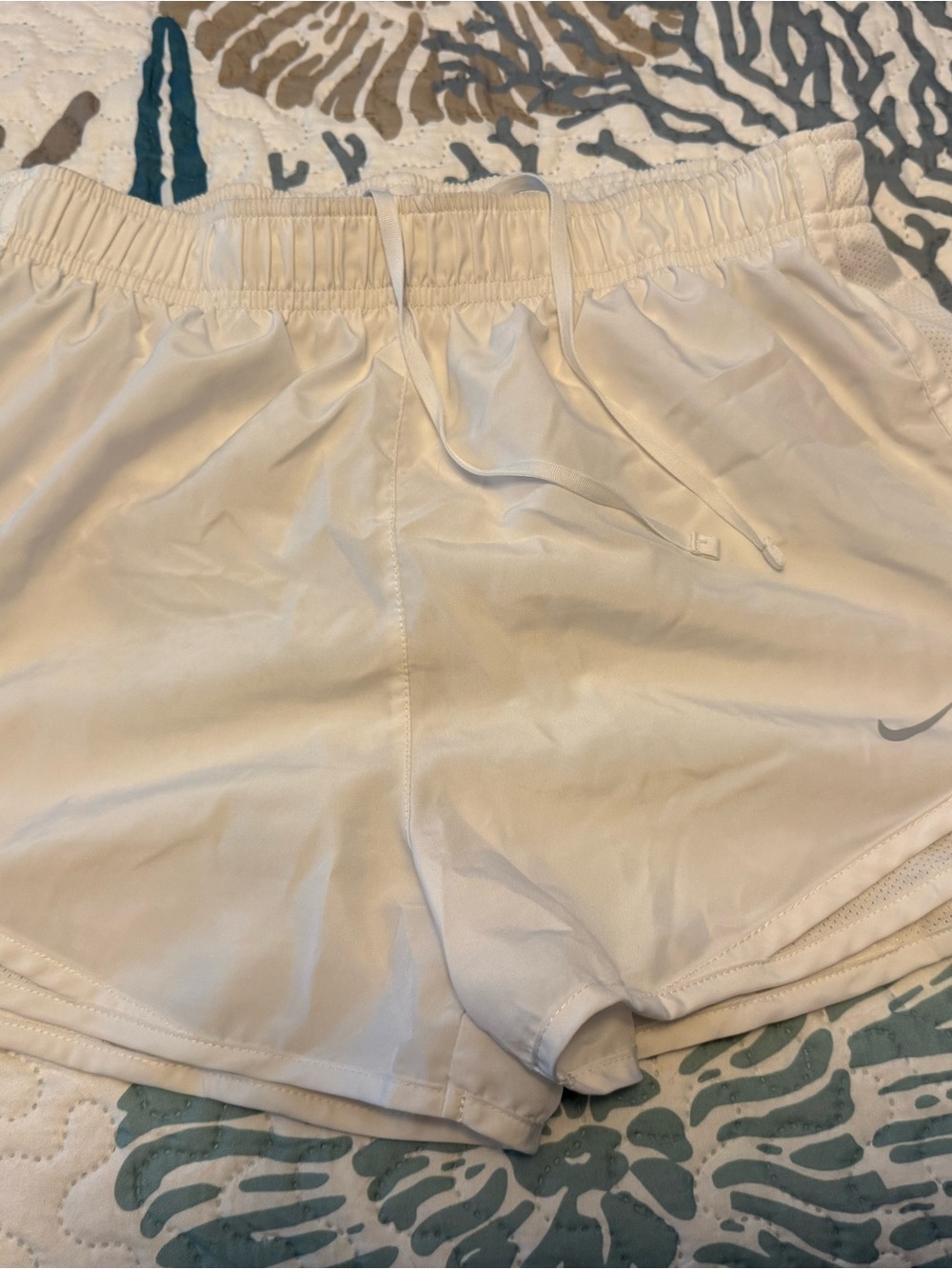 Nike White Women's Athletic Running Shorts